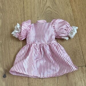 American girl Pink and White Striped Doll Dress Samantha